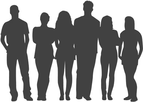  Transparent Png Svg Vector File Silueta De Personas Png People Silhouettes Png