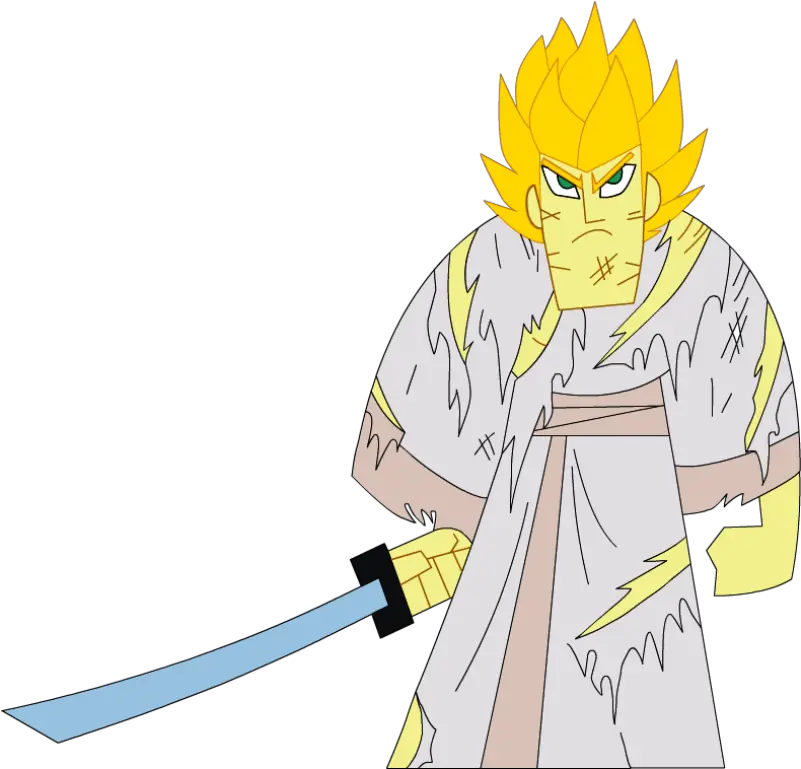  Samurai Jack Looking Dangerous Desicommentscom Goku Vs Samurai Jack Png Samurai Jack Png