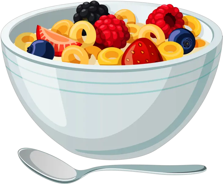  Clipart Fruit Cereal Bowl Of Cereal Cartoon Png Cereal Bowl Png