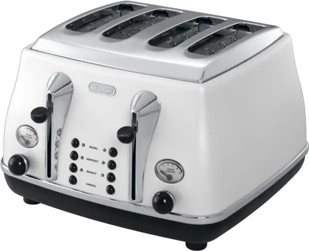  Download Toaster Png Photos Image Delonghi Icona Kettle White Toaster Transparent Background