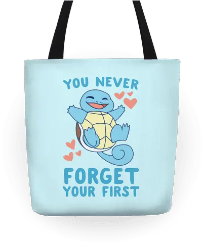  You Never Forget Your First Squirtle Totes Lookhuman Tote Bag Png Squirtle Png