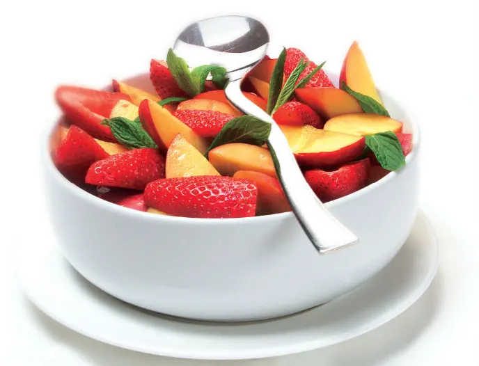  Healthy Nectarine Berry Salad Recipe Transparent Fruits Salad Png Fruit Salad Png