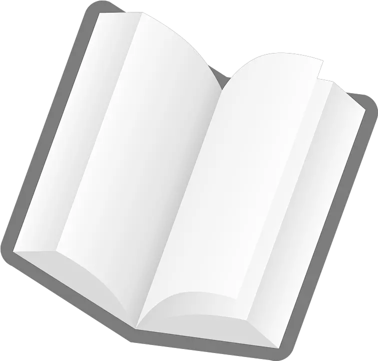  Open Blank Book Cartoon No Background Png Book Pages Png