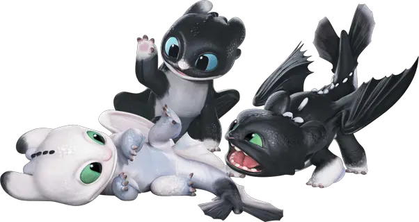  Train Your Dragon Train Your Dragon 3 Babies Png Toothless Png