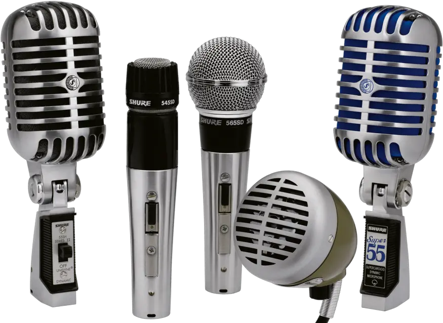  Classic Microphones Shure Super 55 Png Microphone Stand Png