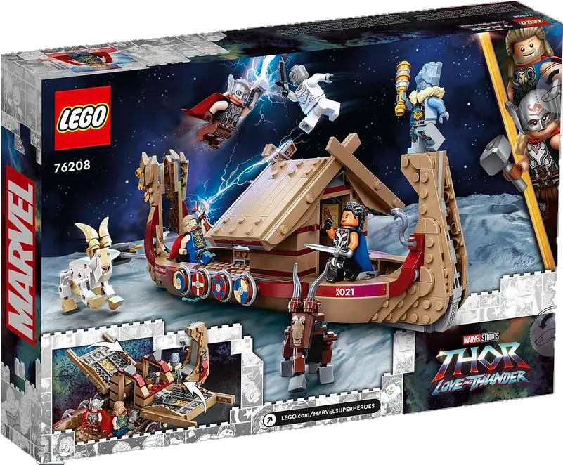  New Lego Marvel Thoru0027s Goat Boat 76208 Set Revealed The Gorr The God Butcher Lego Set Png Lego Marvel Map Icon Meanings