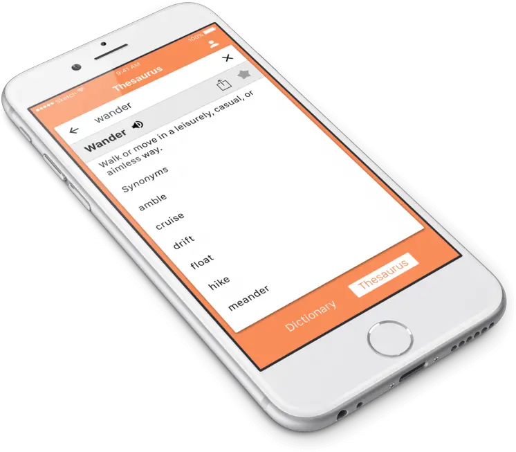  Dictionary And Thesaurus App U2014 Ryan Whittier Hale Aplikacja Ing Menu Png Dictionary Png