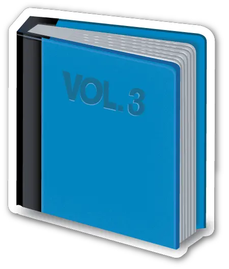  Download Blue Book Volume 3 Emoji Png Book Emoji Png