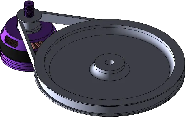  27000rpm To 3500rpm Belt Driven Reduction 3d Cad Model Png Record Player Icon