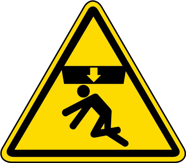  Danger Clipart Emergency Sign Crush Hazard Sign 600x526 Warning Label Png Hazard Icon