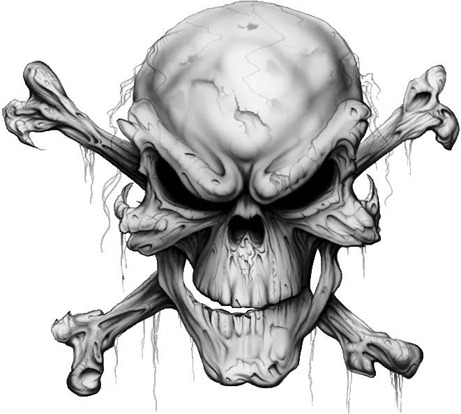  Png Skulls Picture Mean Skull And Crossbones Skull Png Transparent