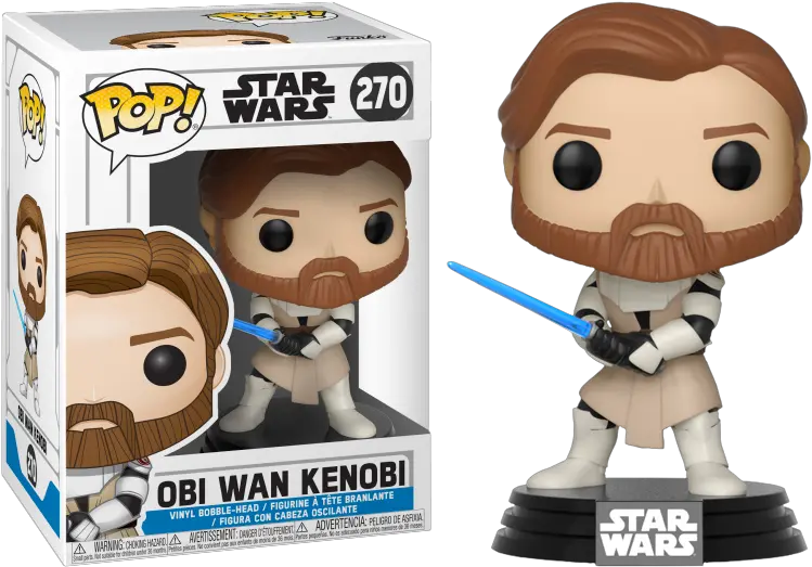  Clone Wars Pop Figures Star Wars Obi Wan Kenobi Png Obi Wan Kenobi Png