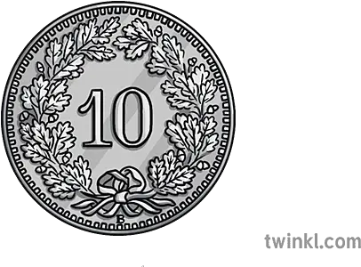  10 Swiss Francs Coin Tails Illustration Twinkl Language Png Tails Life Icon