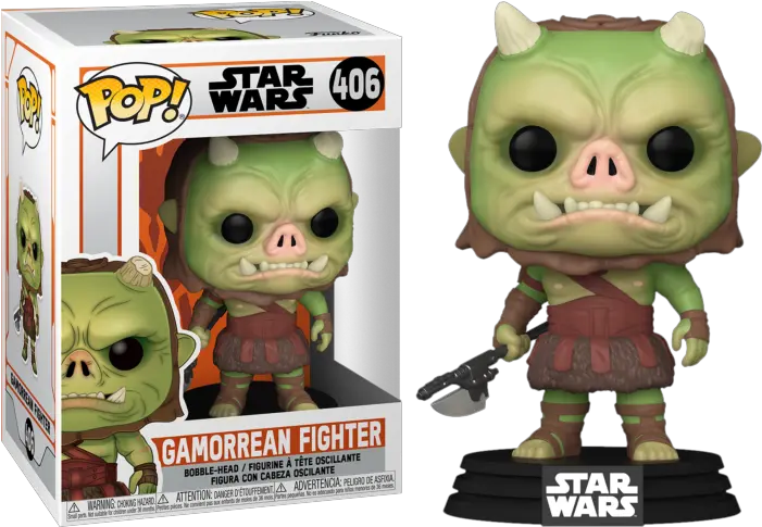  Star Wars The Mandalorian Gamorrean Fighter Pop Vinyl Funko Pop Star Wars Mandalorian Gamorrean Fighter 406 Png Zombie Fighter Icon