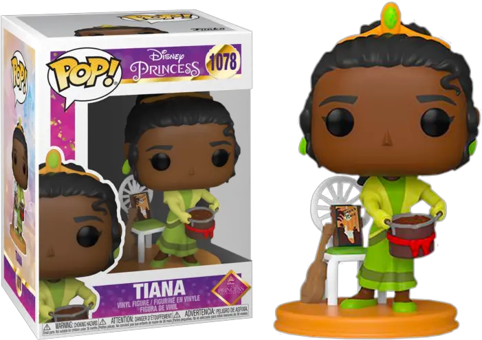  Tiana With Gumbo Pot Ultimate Disney Tiana Funko Pop Disney Ultimate Princess Png League Of Legends Frog Icon