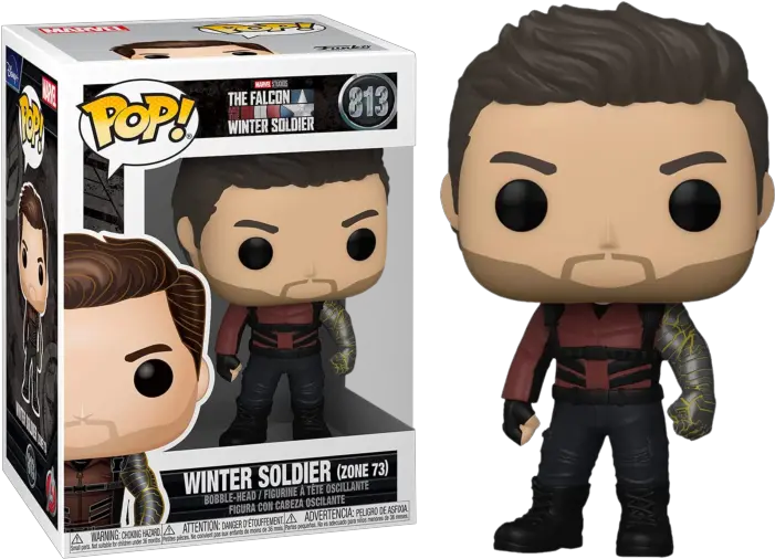  Funko Pop The Falcon And Winter Soldier Winter Soldier Zone 73 813 Falcon And The Winter Soldier Pop Vinyl Png Bucky Barnes Icon