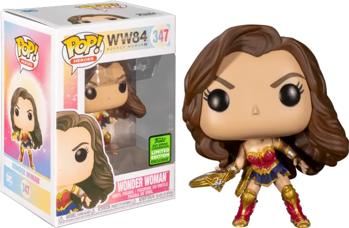  Funko Pop Wonder Woman 1984 Wonder Woman With Tiara Funko Pop Wonder Woman 347 Png Wonder Woman Amazon Hero Icon