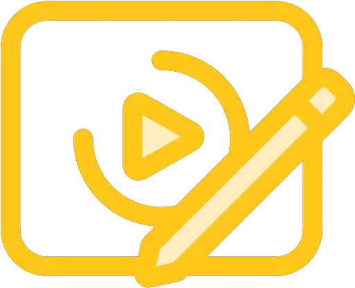  Edit Video Player Tools Video Yellow Icon Png Video Editing Icon Png