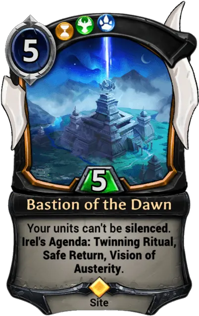  Bastion Of The Dawn Eternal Cards Warcry Eternal Card Game Surge Png Bastion Png