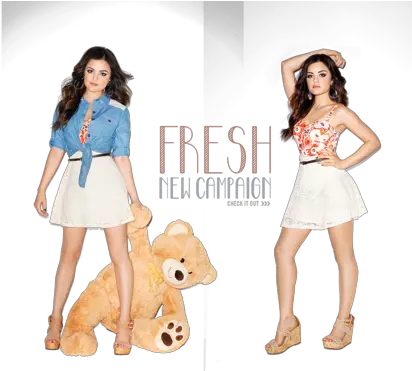  Download Lucy Hale And Bongo Junioru0027s Gored Lace Skirt Woman Holding Plushi Png Lucy Hale Png