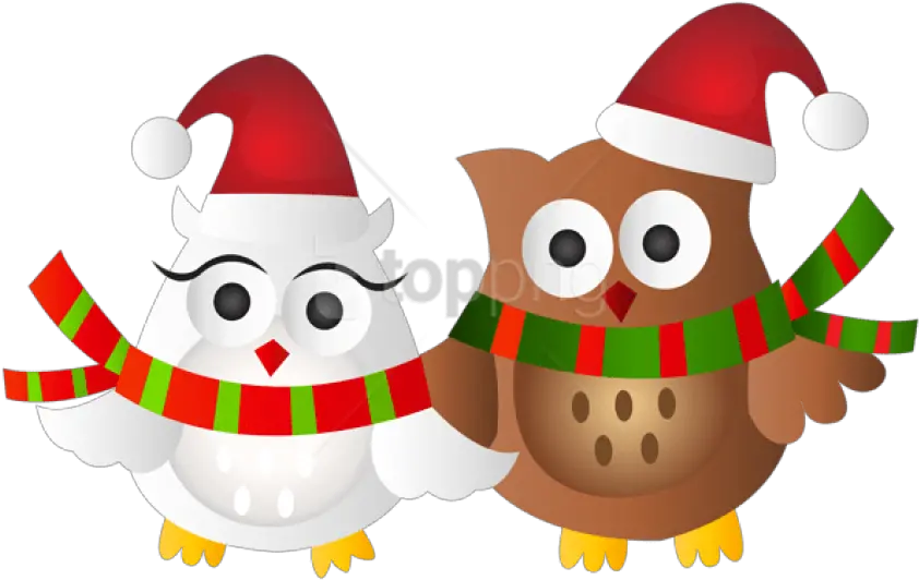  Download Christmas Owls Transparent Png Christmas Owls Clip Art Christmas Owl Owl Clipart Png