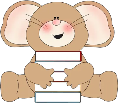  Mouse With Stack Of Books Clip Art Mouse With Stack Of Mouse Reading A Book Clipart Png Stack Of Books Transparent