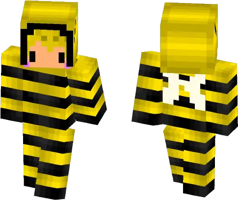  Download Cute Bee Minecraft Skin For Free Superminecraftskins Wither Skeleton Skin Suit Png Cute Bee Png