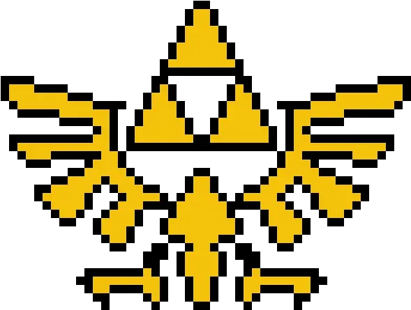  Download Hd Zelda Triforce Zelda Pixel Art Transparent Png Zelda Triforce Pixel Png Triforce Transparent