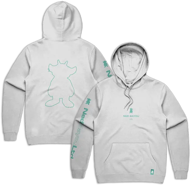  Outline Pullover Hoodie White Ned Hoodie Png Hoodie Png