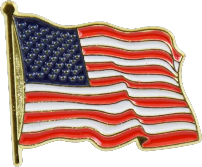  Waving American Flag Lapel Pin Transparent American Flag Pin Png Usa Flag Png