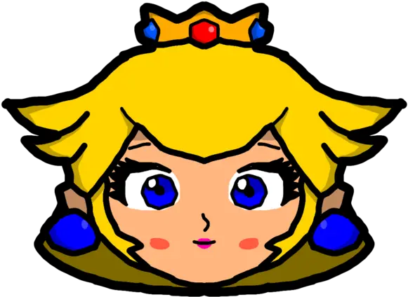  Princess Peach Mario Party 2 Ver Redrawn By John The Mario Clip Art Png Mario Face Png