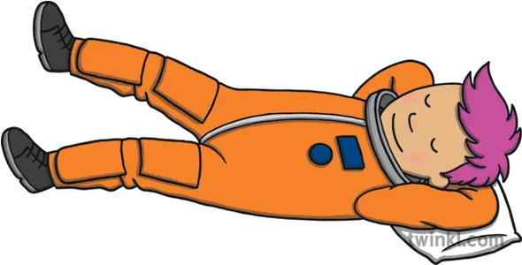  Astronaut Sleeping Pillow Relax Space Exploration Movement Astronaut Sleeping In Space Cartoon Png Astronaut Clipart Png