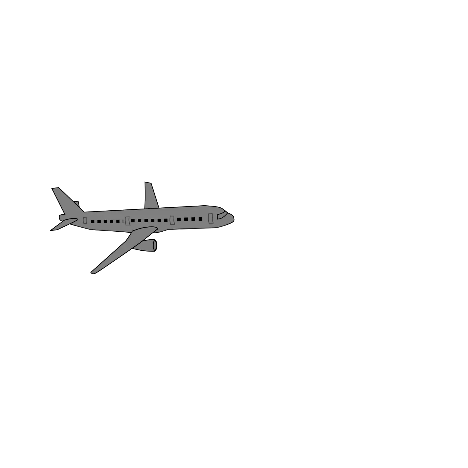  Download Hd Grey Airplane Clipart Png Grey Plane Clipart Airplane Clipart Png