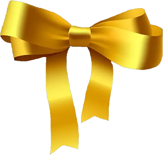  Download Yellow Bow Png Transparent Png Png Images Gold Ribbon Tie Png