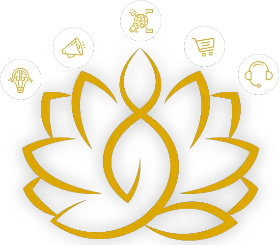  1 Agency For Sales Automation Systems U0026 Funnels Golden Golden Lotus Logo Png Lotus Logo Png