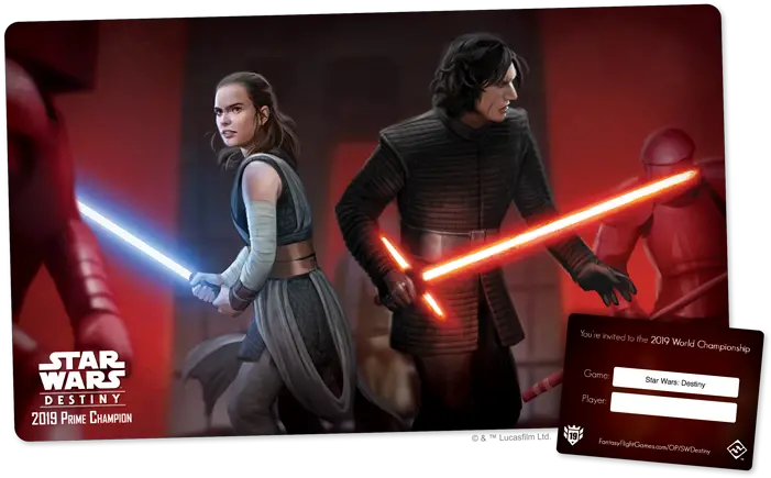  Star Wars Destiny 2019 Prime Championship Rey Kylo Ren Star Wars Destiny Rey Kylo Png Kylo Ren Icon