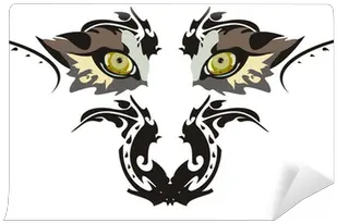  Wolf Eyes Wall Mural Pixers Automotive Decal Png Wolf Eyes Png