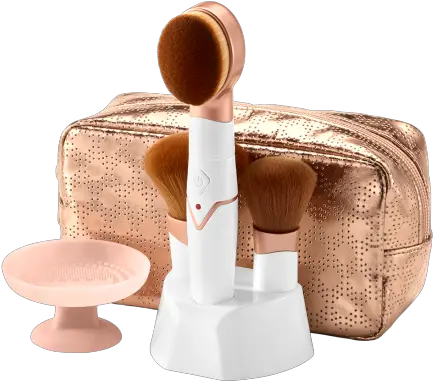  True Glow Glam Vibrating Makeup Brush System Toothbrush Holder Png Makeup Brush Png