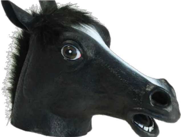  Drawn Mask Horse Black Horse Mask Png Horse Mask Png