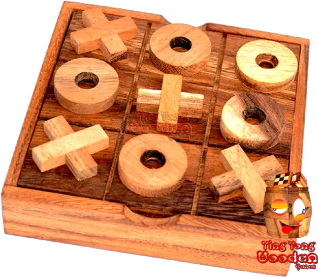  Tic Tac Toe Strategy Wooden Box For 2 Plank Png Tic Tac Toe Png