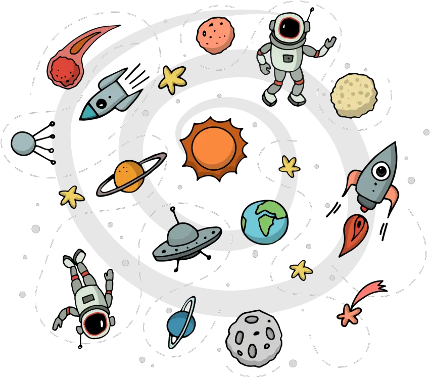  Astronaut Clipart Space Border Space Illustration Png Space Clipart Png