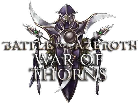  War Of Thorns Night Elf Png Battle For Azeroth Logo