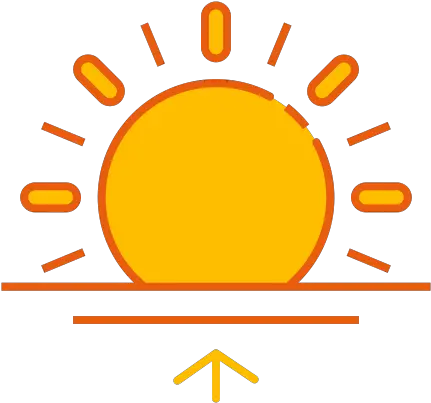  Icon Sunrise Lineal Color Icons Png Half Sun