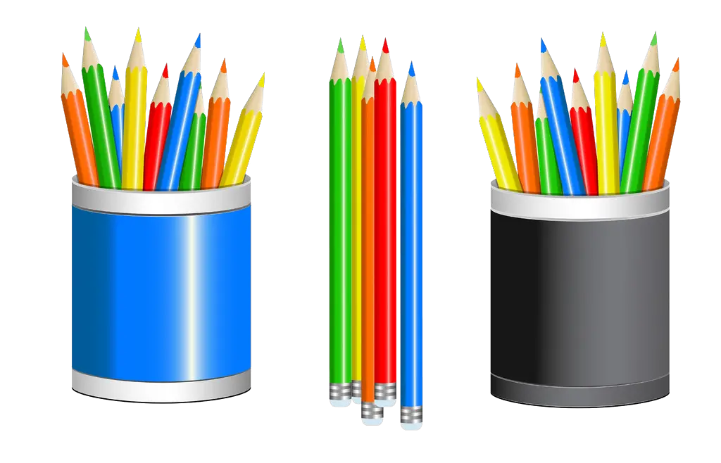  Colored Pencil Cup Drawing Clip Art Transparent Pencil Cup Png Pencil Clipart Transparent Background