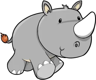  Rhinos Drawing Javan Rhino Transparent Rhino Cartoons Png Rhino Transparent Background