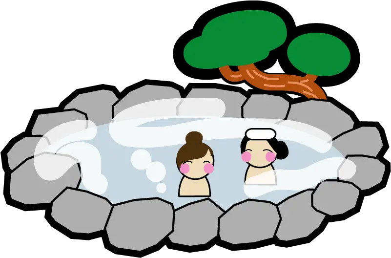  Download Japanese Inns Hot Springs Png Spring Clipart Png