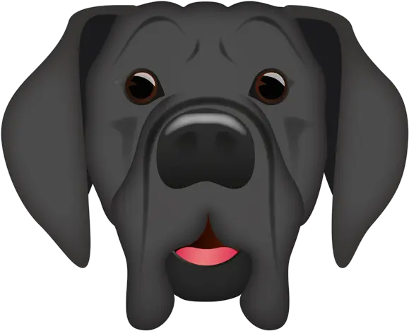  Emoji U2013 The Official Brand Great Dane Companion Dog Png Dog Emoji Png