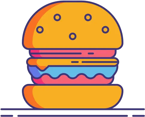  Hamburger Free Food Icons Horizontal Png Hamburger Bun Icon