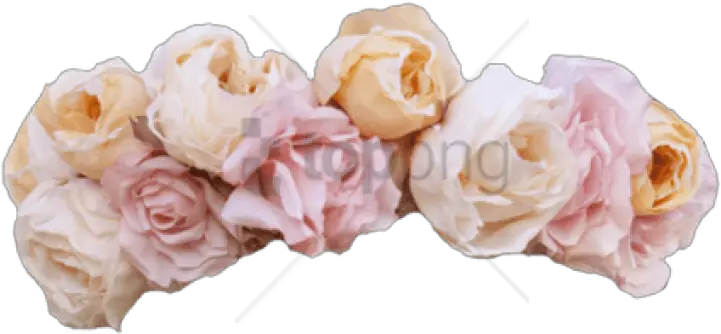  Download Pink Flower Crown Floral Garden Roses Png Flower Garland Png