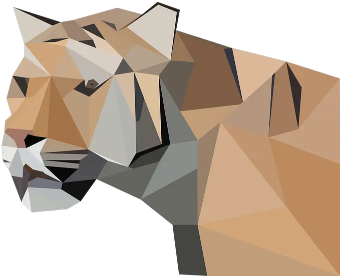  Tiger Low Poly Predator Free Image On Pixabay Low Poly Animals Png Animals Png